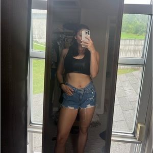 Medium Washed Denim Shorts